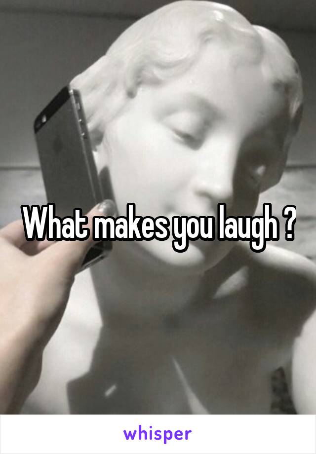 What makes you laugh ?