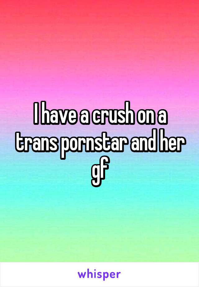 I have a crush on a trans pornstar and her gf