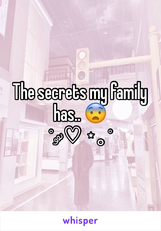 The secrets my family has.. 😨
˚ ༘♡ ⋆｡˚