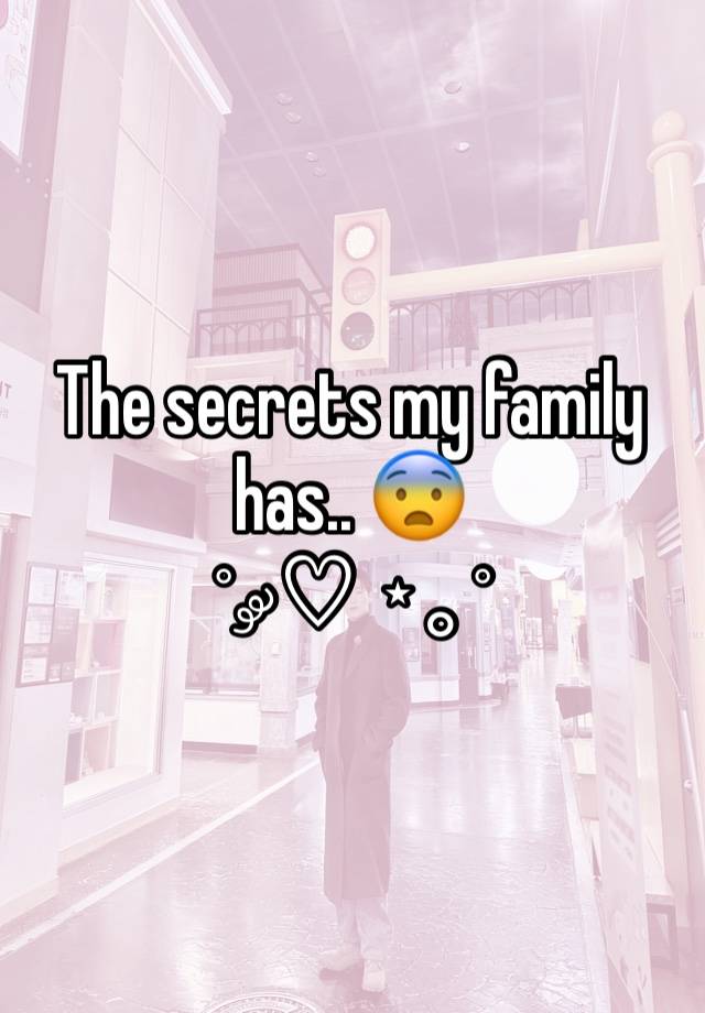 The secrets my family has.. 😨
˚ ༘♡ ⋆｡˚