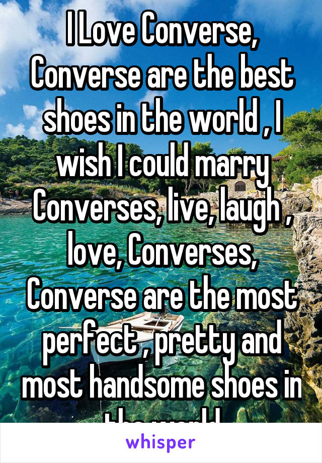 I Love Converse, Converse are the best shoes in the world , I wish I could marry Converses, live, laugh , love, Converses, Converse are the most perfect , pretty and most handsome shoes in the world