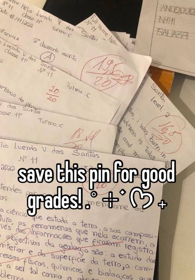 save this pin for good grades! .˚ ⊹ ࣪ ᡣ𐭩 ˖