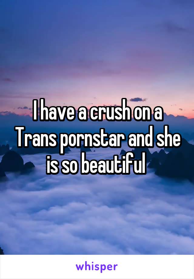 I have a crush on a Trans pornstar and she is so beautiful 