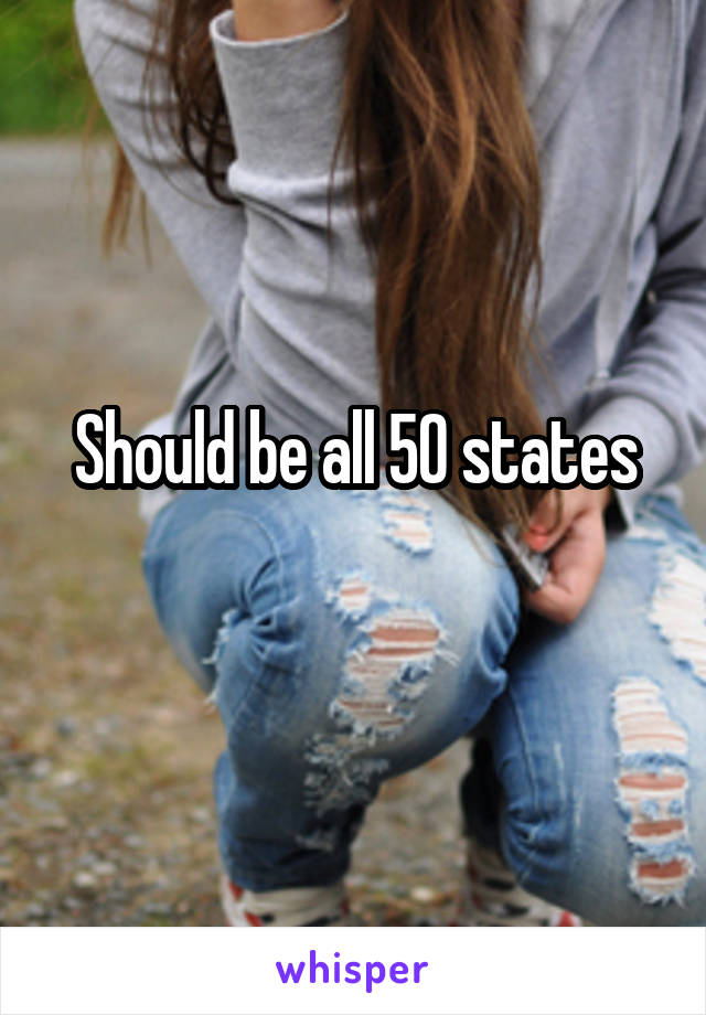 Should be all 50 states
