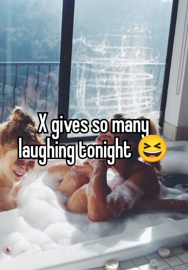 X gives so many laughing tonight 😆