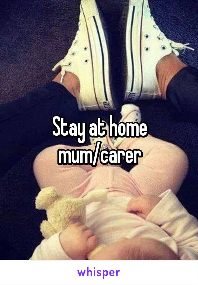 Stay at home mum/carer