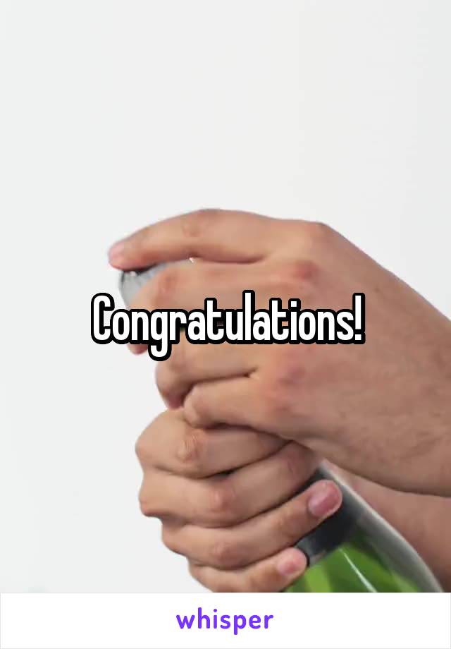 Congratulations!