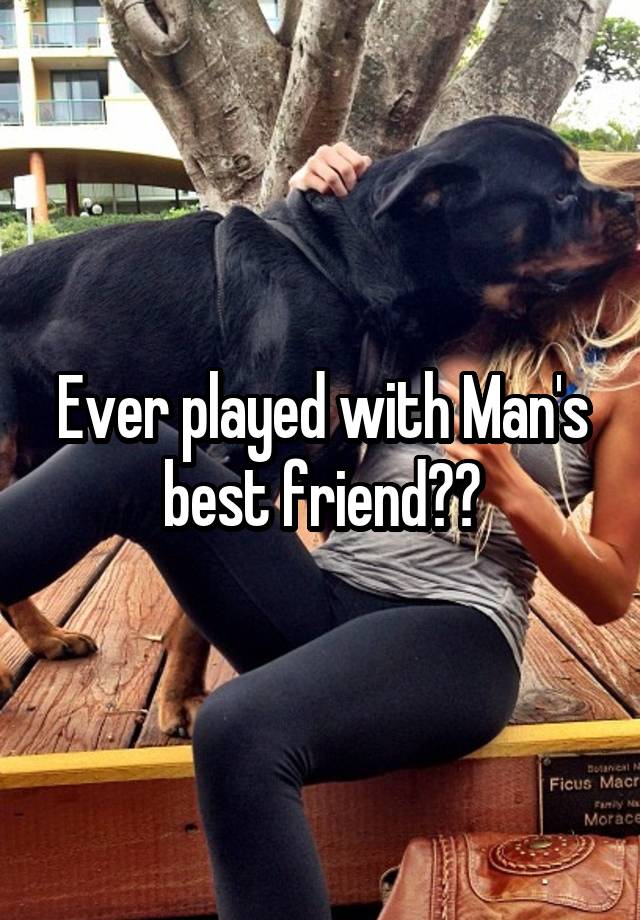 Ever played with Man's best friend??