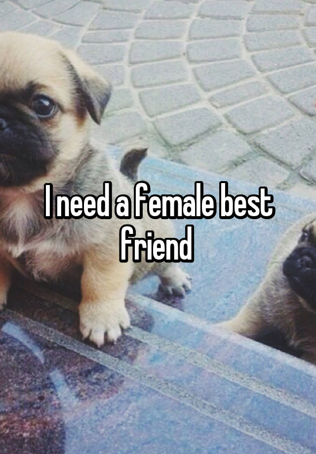 I need a female best friend 