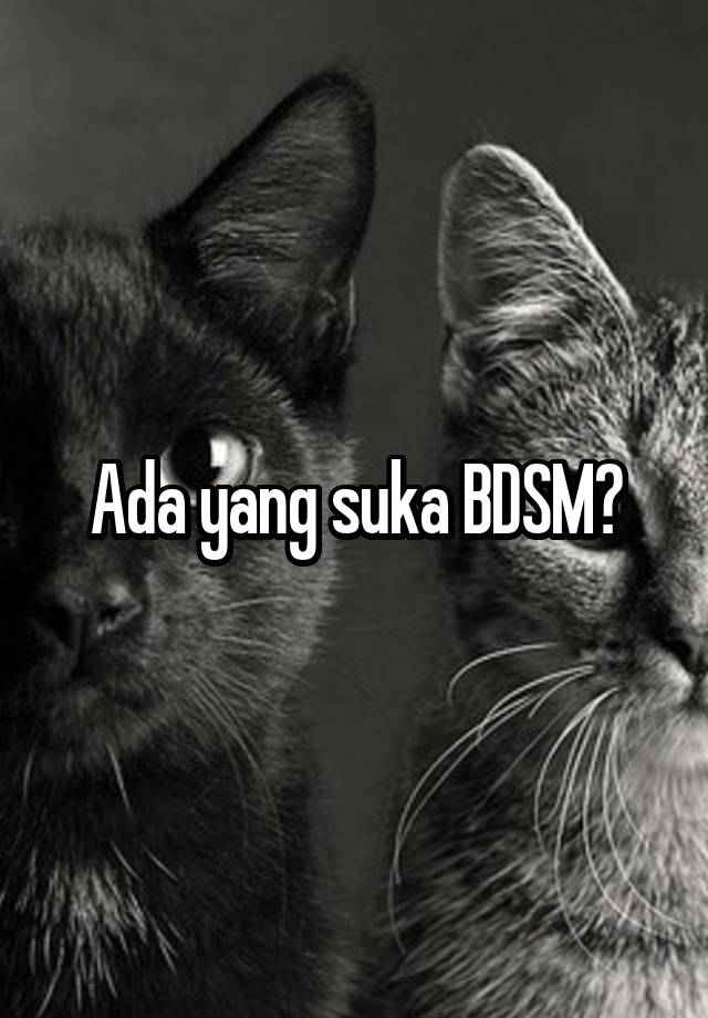 Ada yang suka BDSM?