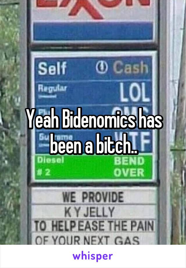 Yeah Bidenomics has been a bitch..