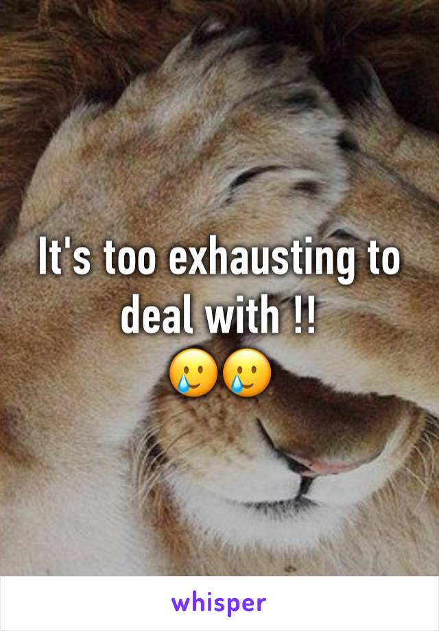 It's too exhausting to deal with !!
🥲🥲