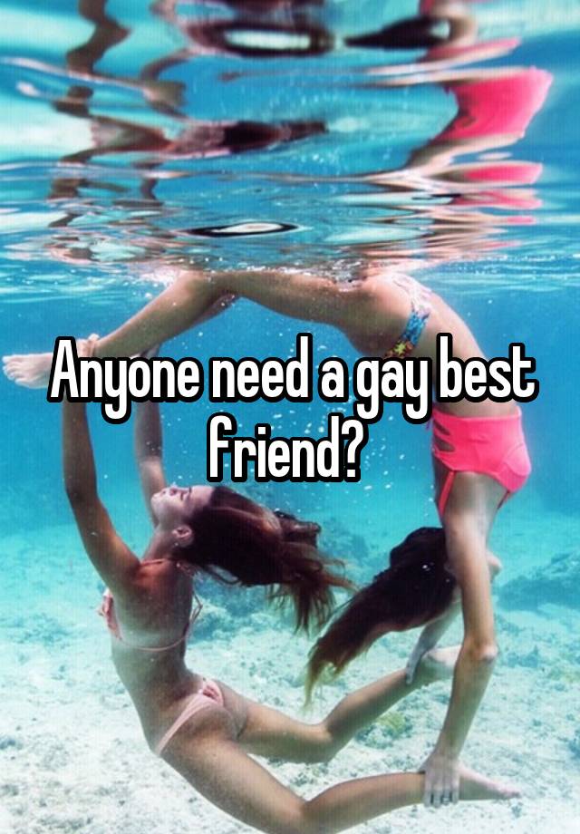 Anyone need a gay best friend? 