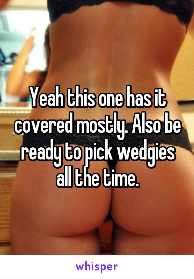 Yeah this one has it covered mostly. Also be ready to pick wedgies all the time.