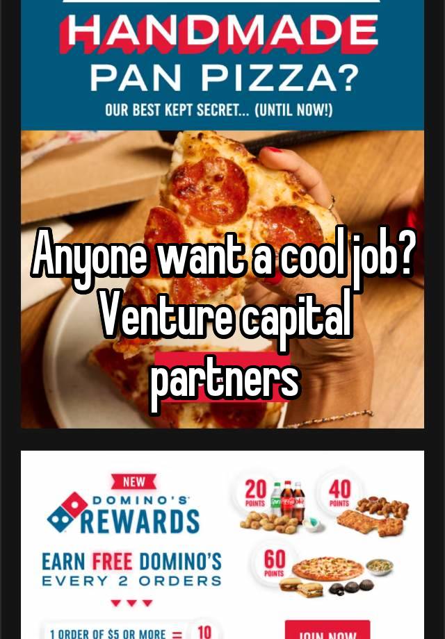 Anyone want a cool job? Venture capital partners