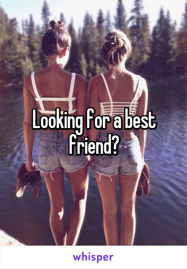 Looking for a best friend?