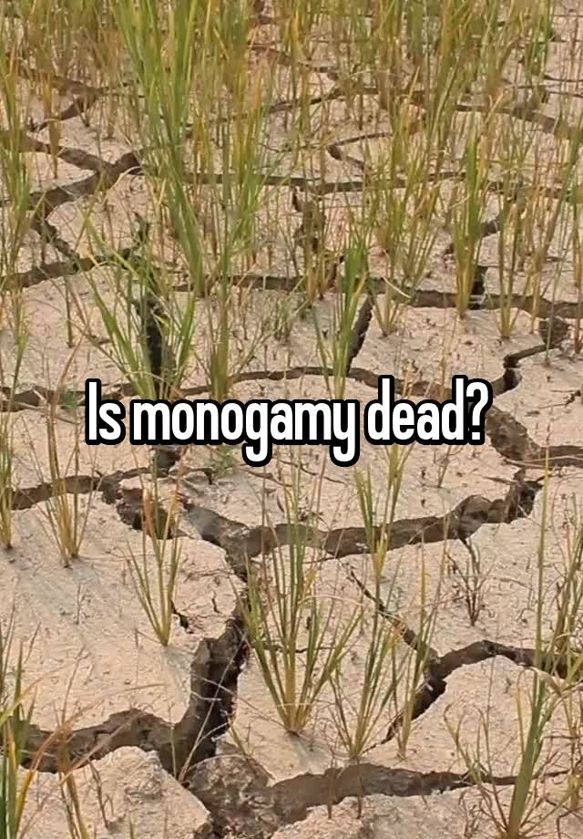 Is monogamy dead? 
