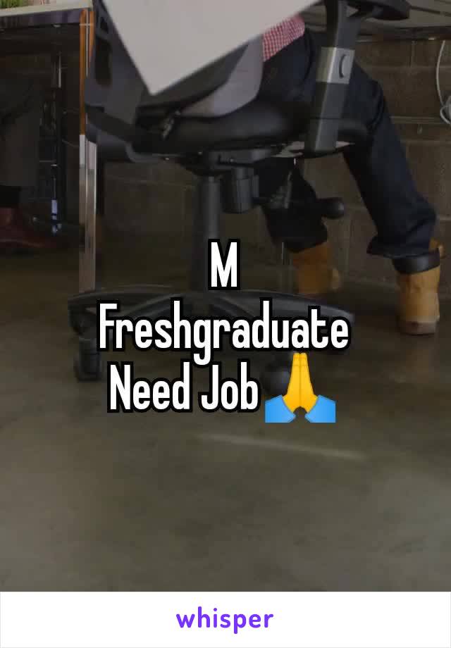 M
Freshgraduate
Need Job🙏