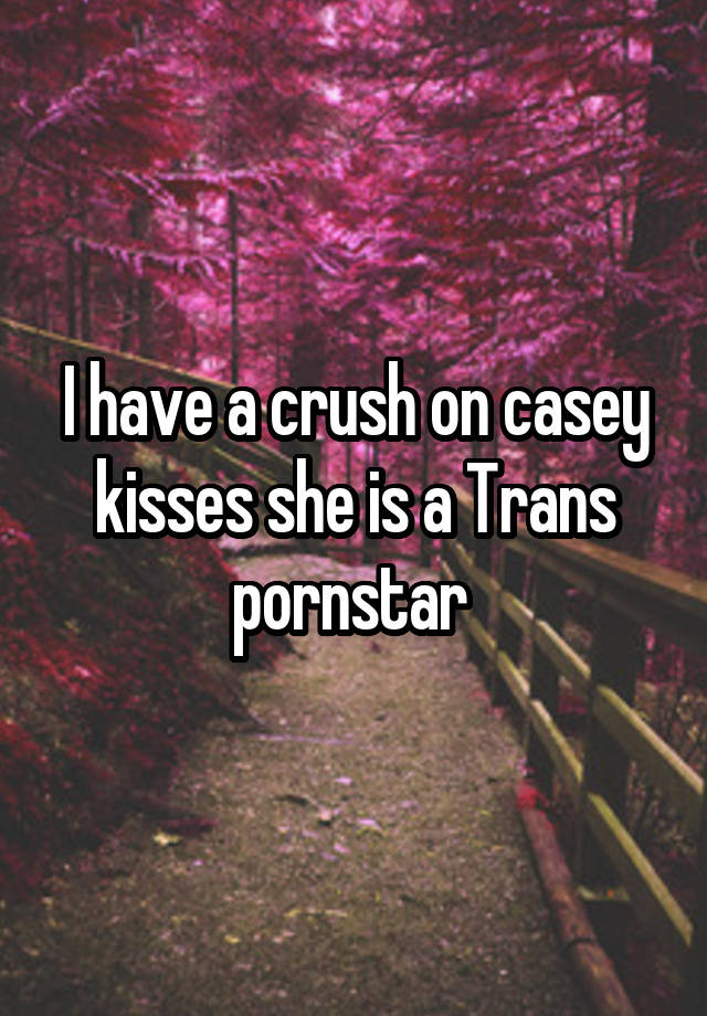 I have a crush on casey kisses she is a Trans pornstar 