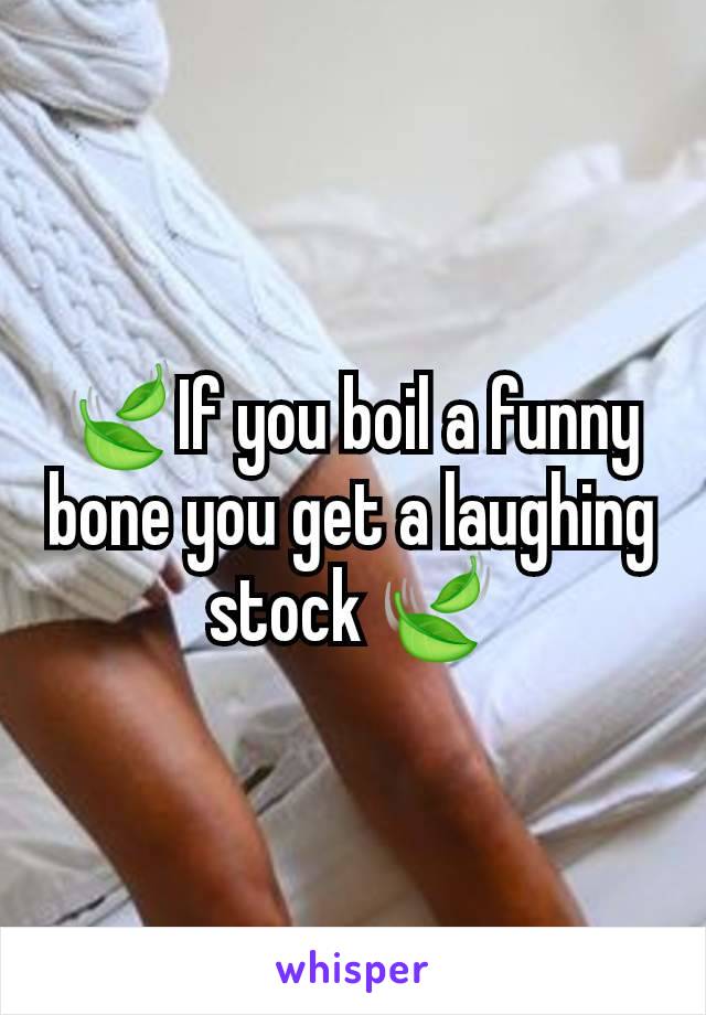 🍃If you boil a funny bone you get a laughing stock 🍃