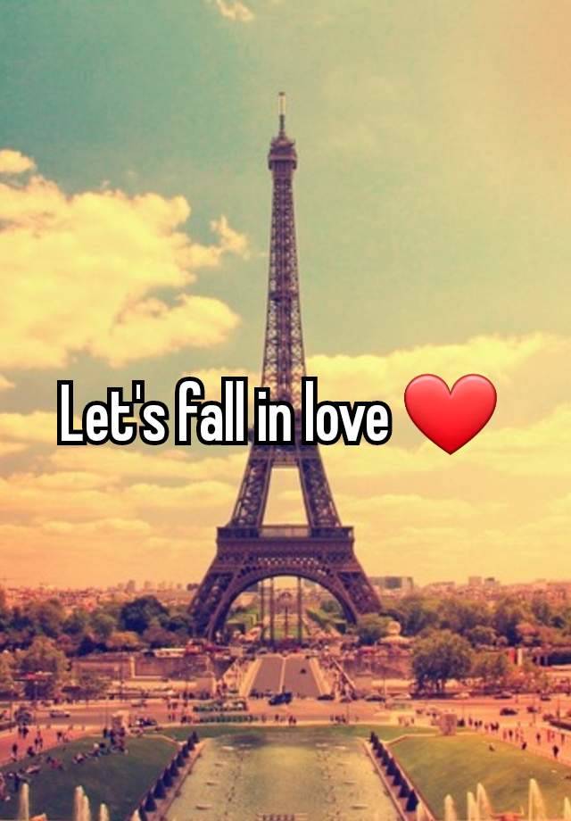 Let's fall in love ❤️ 