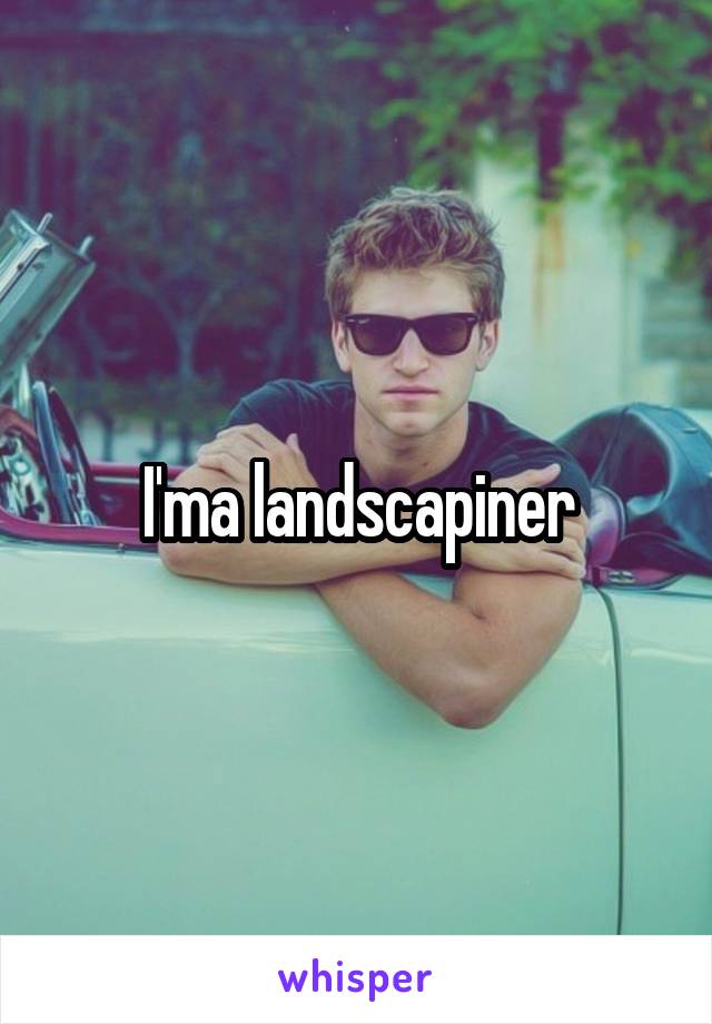 I'ma landscapiner