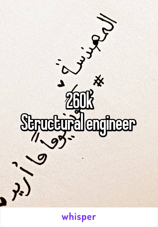 260k
Structural engineer 