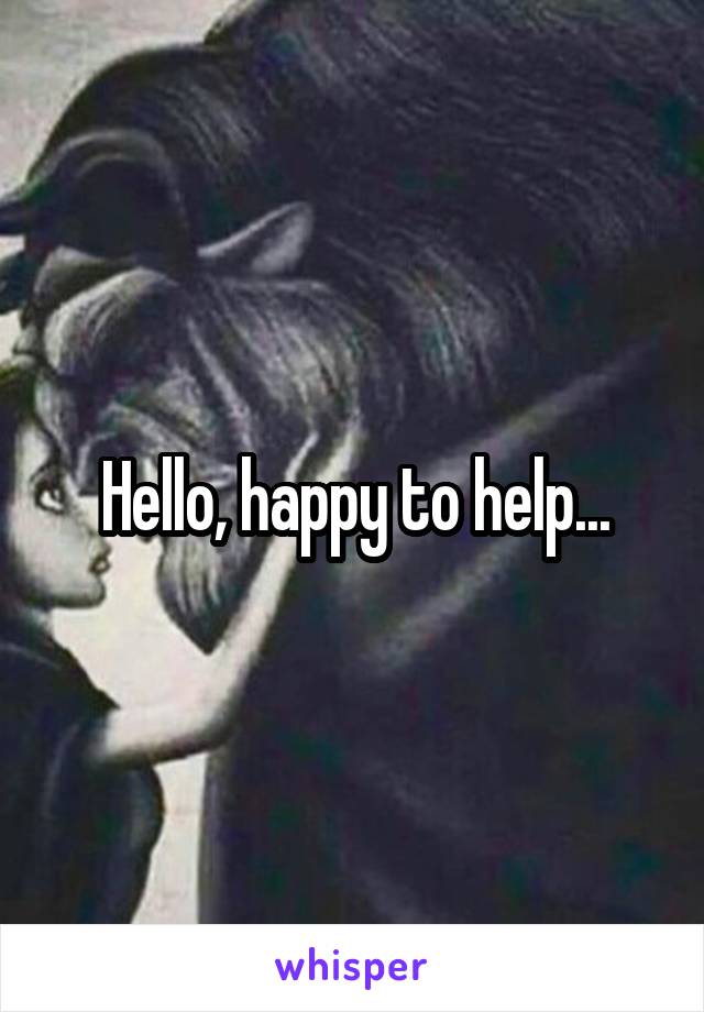 Hello, happy to help...