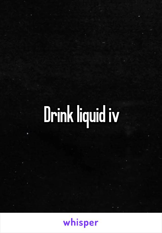 Drink liquid iv