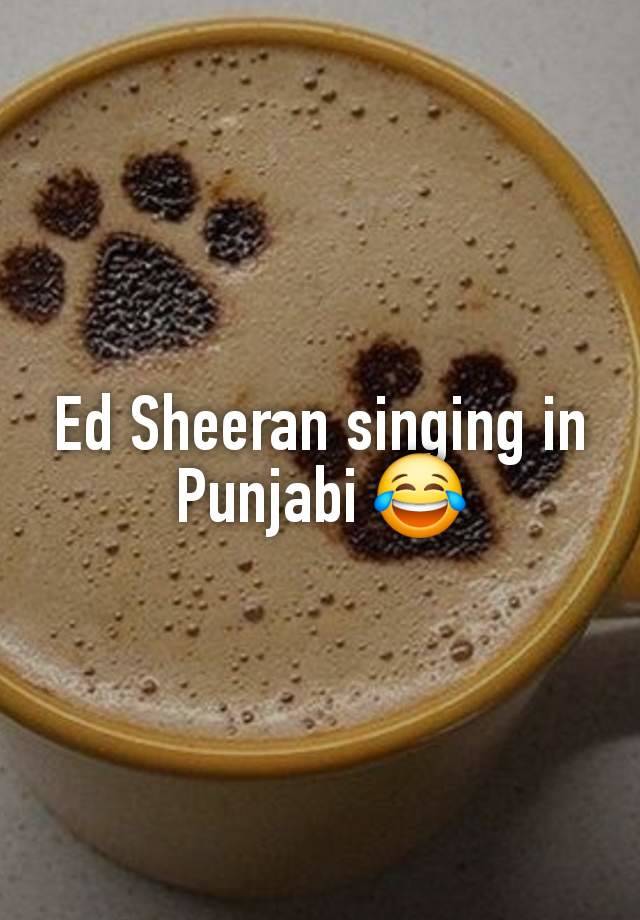 Ed Sheeran singing in Punjabi 😂