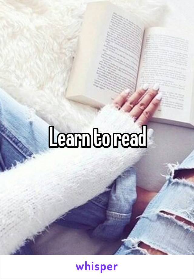 Learn to read