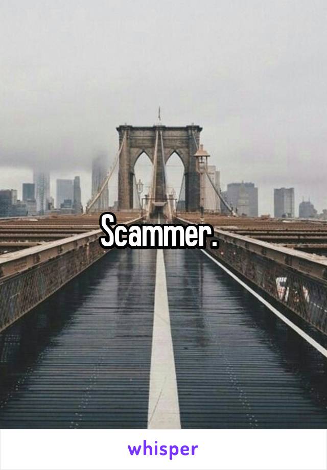 Scammer.  