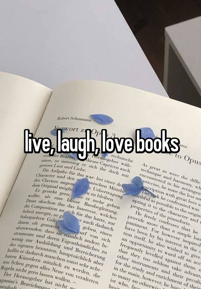 live, laugh, love books