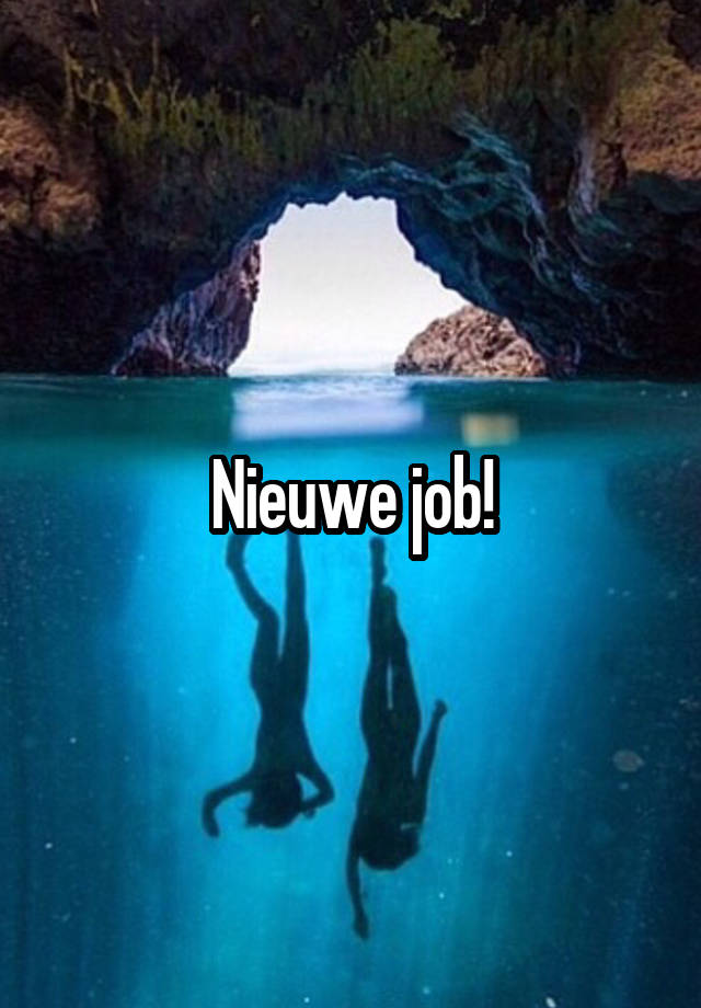 Nieuwe job!