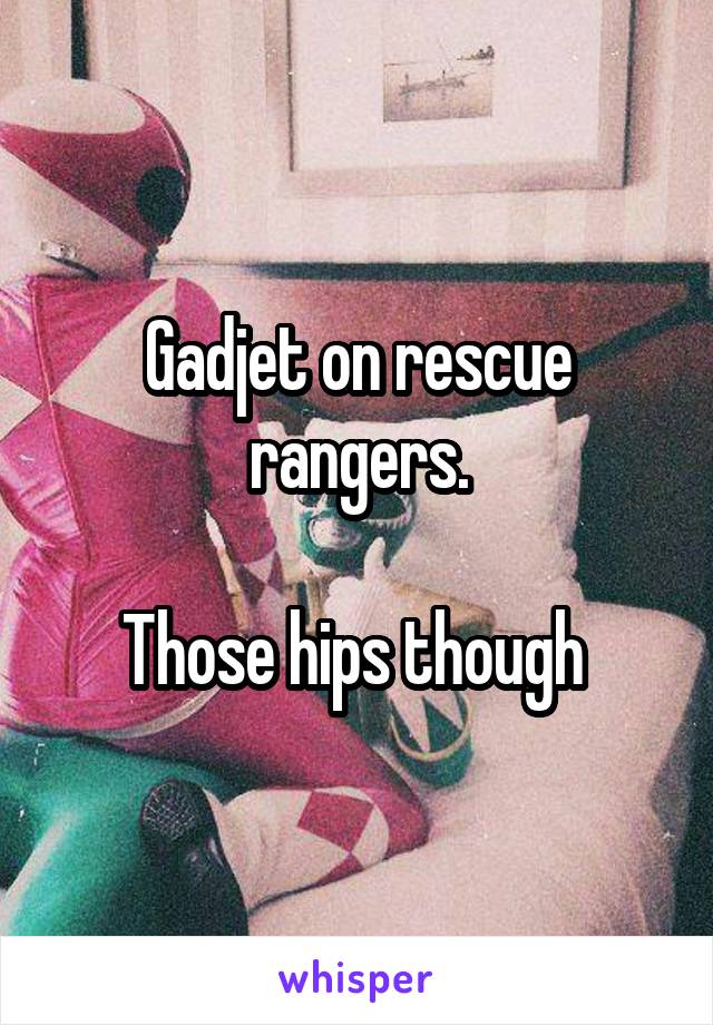 Gadjet on rescue rangers.

Those hips though 