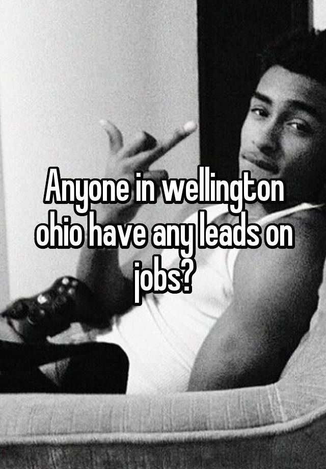 Anyone in wellington ohio have any leads on jobs?