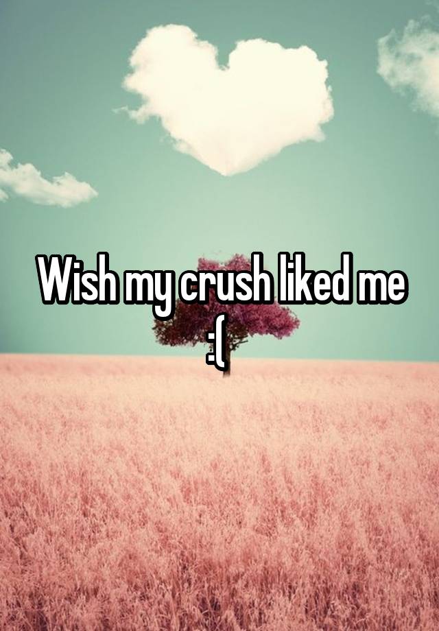 Wish my crush liked me :( 