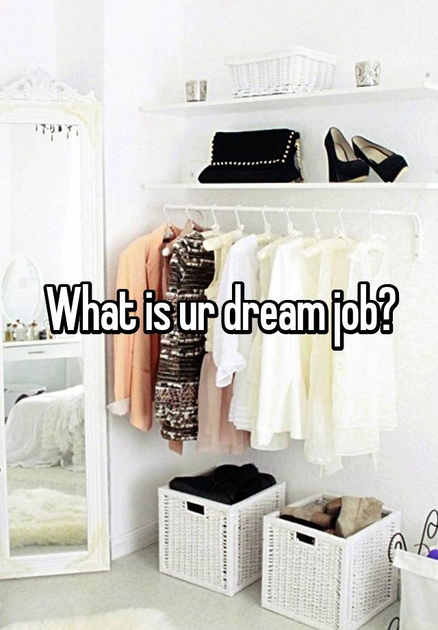 What is ur dream job?