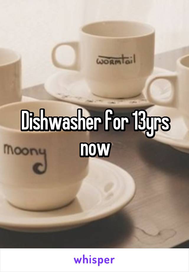 Dishwasher for 13yrs now