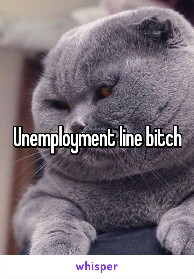 Unemployment line bitch