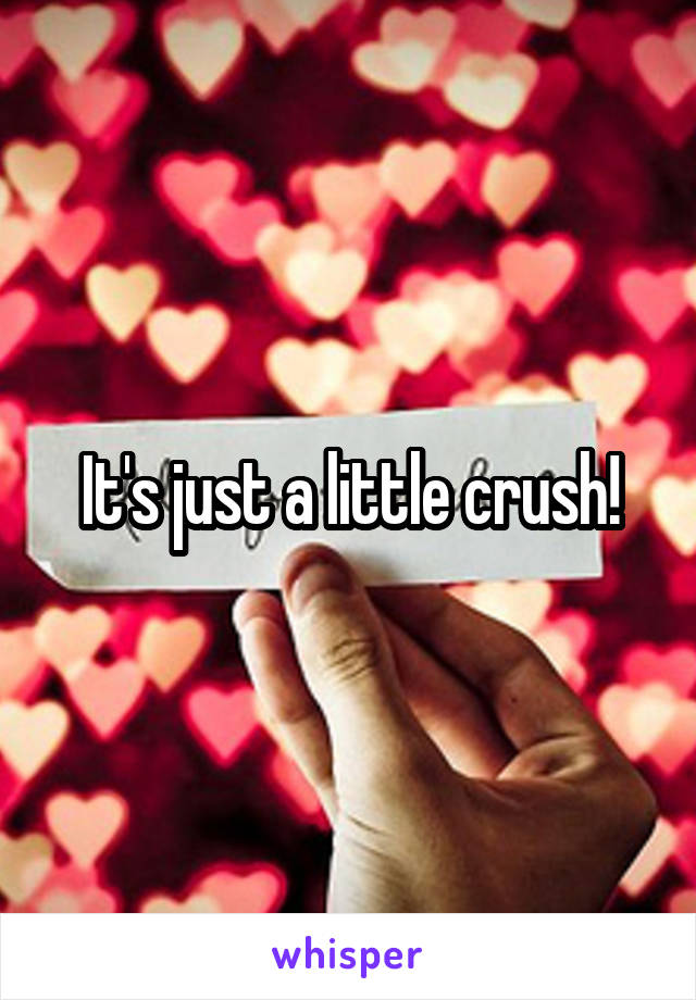 It's just a little crush!