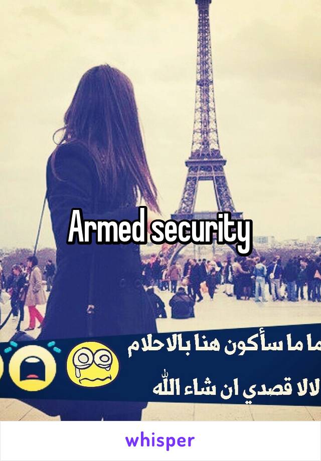 Armed security 