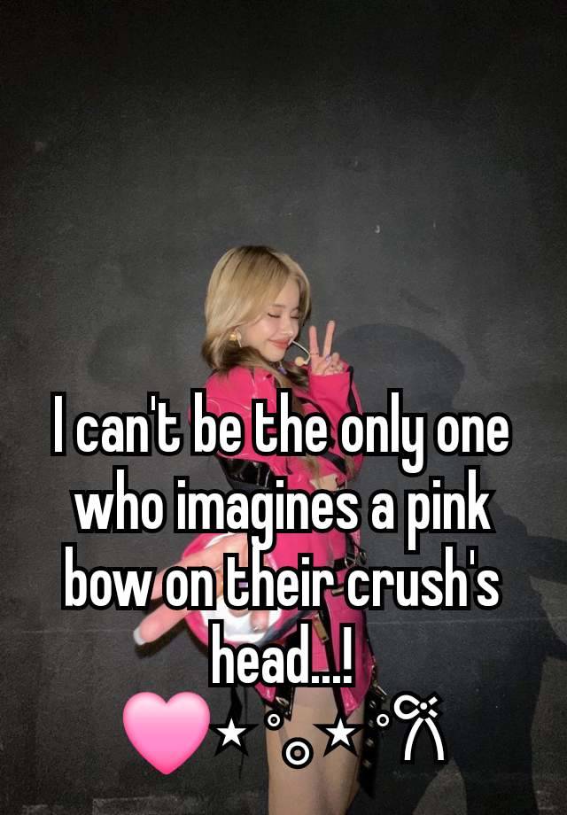 I can't be the only one who imagines a pink bow on their crush's head...!
🩷⋆ ˚｡⋆ ˚𐙚