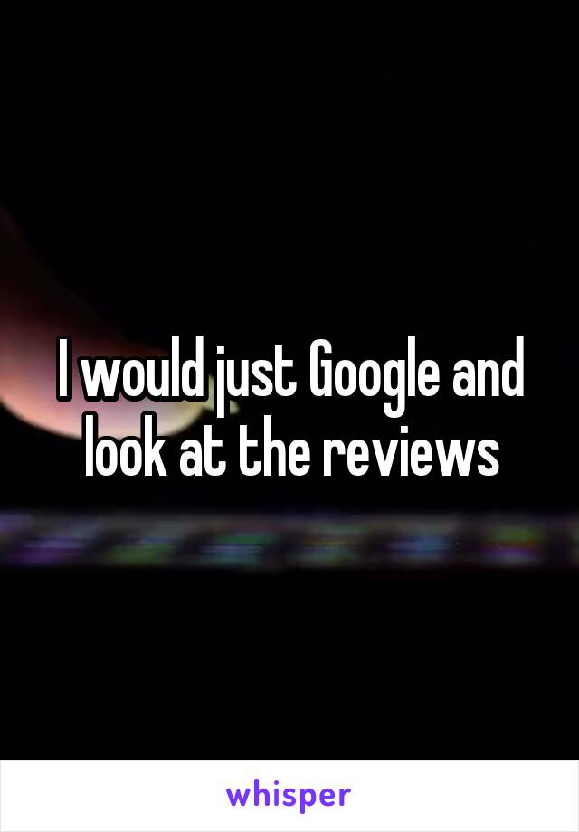 I would just Google and look at the reviews