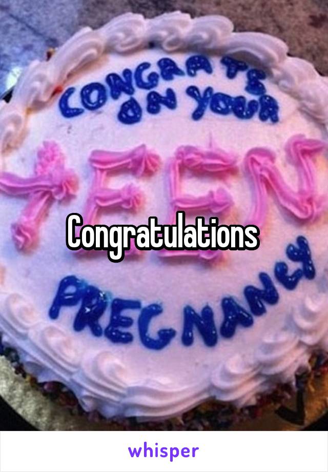 Congratulations 