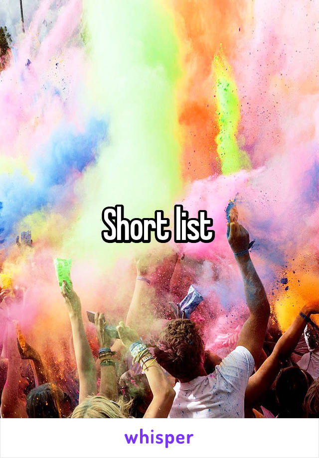 Short list 