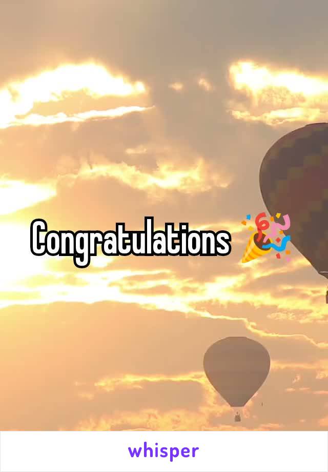 Congratulations 🎉