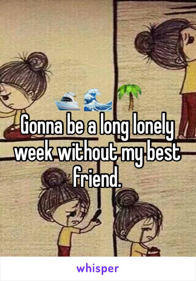 🛥️ 🌊 🌴 
Gonna be a long lonely week without my best friend. 