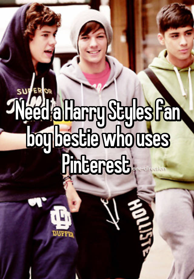 Need a Harry Styles fan boy bestie who uses Pinterest 