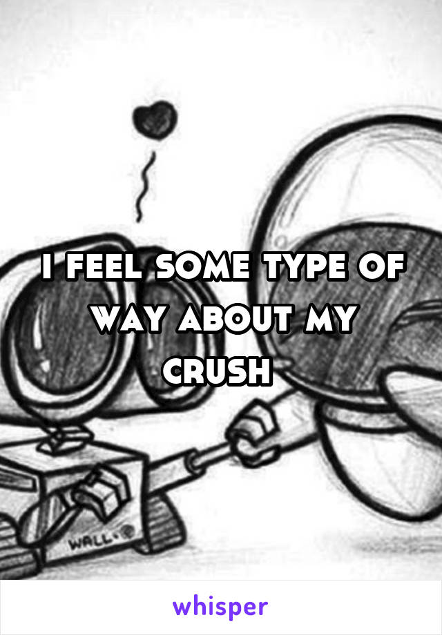 i feel some type of way about my crush 